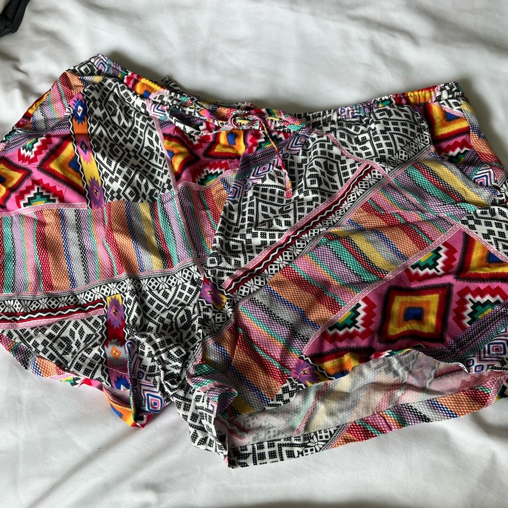 Tribal print shorts